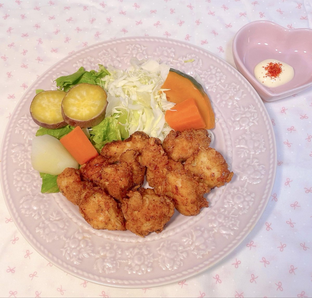 maid_felt's tweet photo. お料理トークルームありがとうございました♪
唐揚げ美味しくできました〜(*´ω｀*) ♡ https://t.co/sKPEH3CwIe