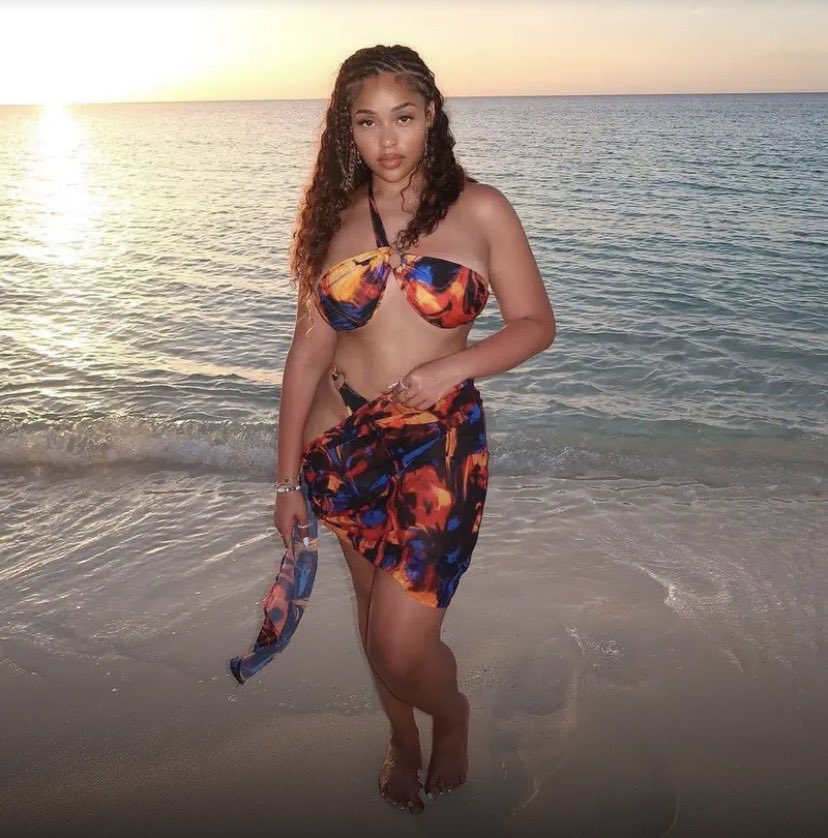 Lacey_xenon's tweet photo. Jordyn Woods turning heads in  St. Barts.🧡✨ https://t.co/Ij4UAVttZn