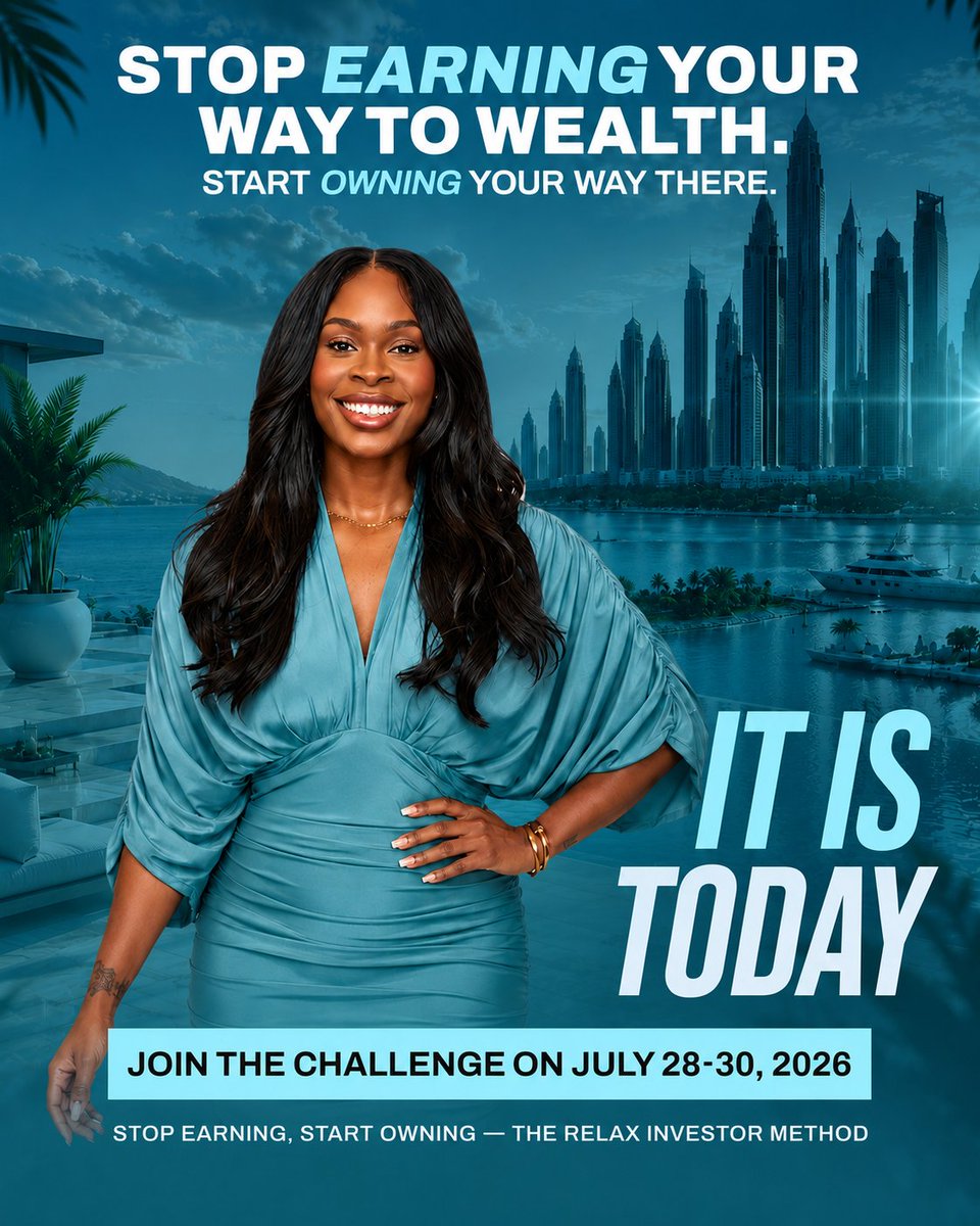 TOAMSFinancial's tweet photo. Today's the day. 🗓️

For years, you've been told to work harder, save more, and wait for retirement. Today, we start doing things differently.

Doors are open. Over the next 3 days, we're walking through exactly how to stop trading time for money and start owning the assets that pay you, real estate, business income, tax strategy, the works.

If you're registered, we'll see you in there. If you're not, it's not too late. Come learn what owning your way to wealth actually looks like.

📅 Happening now through July 30, 2026
🔗 Link in bio to join

Stop earning your way to wealth. Start owning your way there. #StopEarningStartOwning