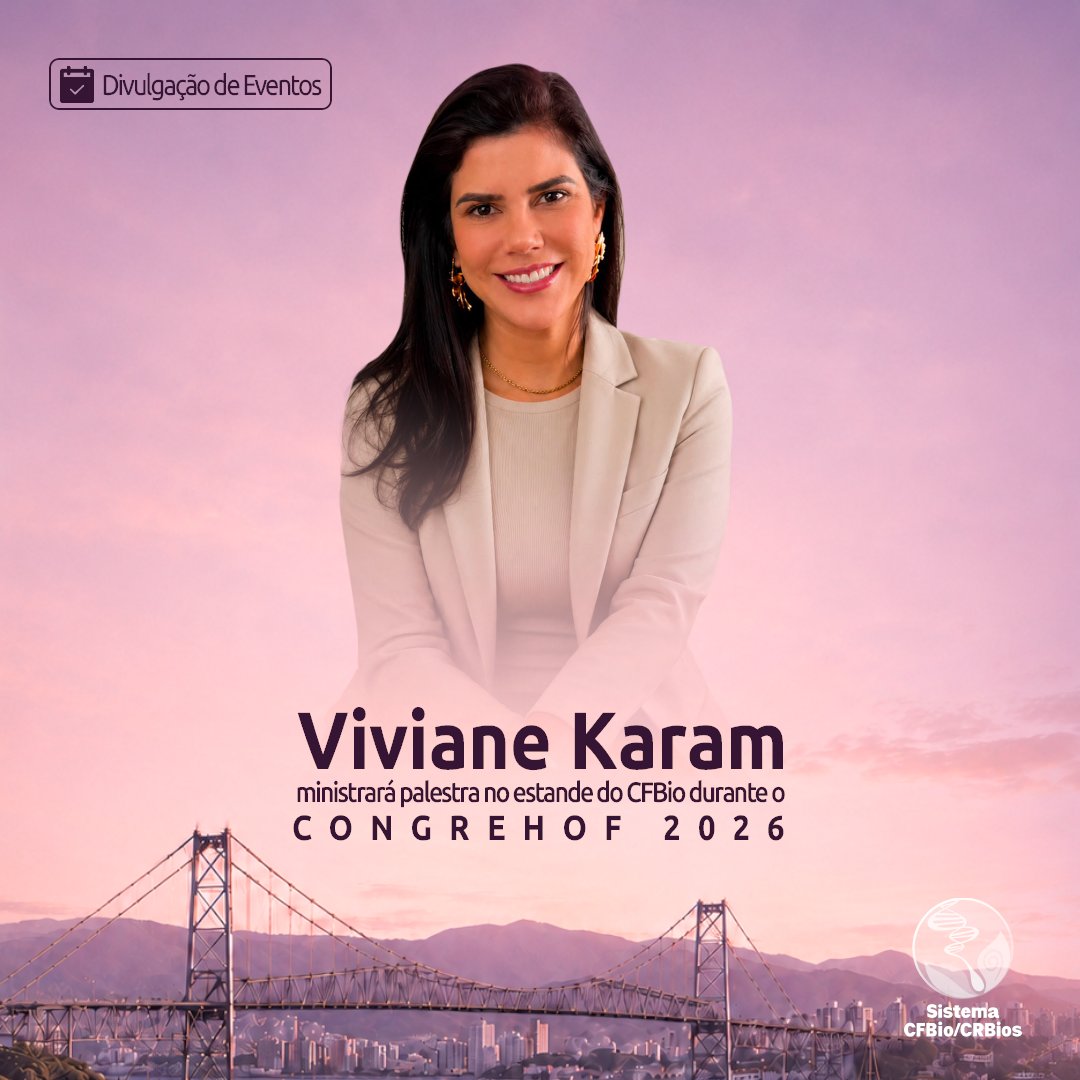 CFBio's tweet photo. 💉 O pós-emagrecimento e a reestruturação facial serão tema de uma palestra imperdível no estande do CFBio durante o #CONGREHOF2026!

📅 1º/08
🕚 11h às 11h20
👩‍🔬 Viviane Miranda Karam (CRBio 122221/01-D)
👥 12 vagas

Garanta sua participação!

#CFBio #CiênciasBiológicas #BiologiaEstética #SaúdeEstética