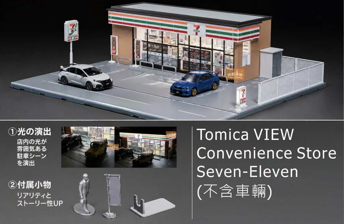 今回のトミカの新製品のトミカビュージオラマですが、 今年の10月の