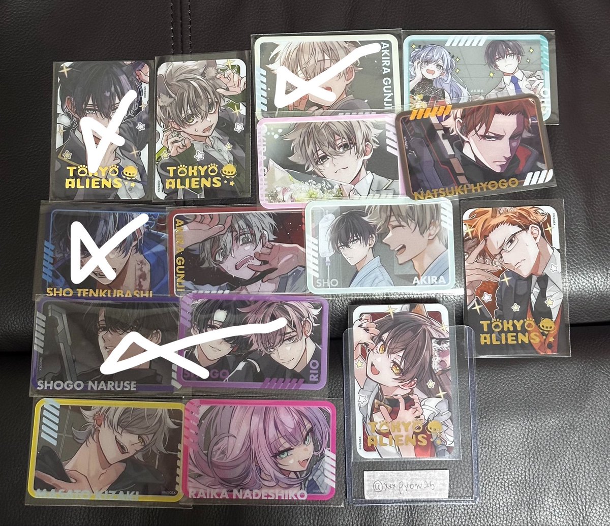 XxxPyon25's tweet photo. 【交換】東京エイリアンズ 東エリ ねこっこ クリアカード クリカ

【譲】郡司 兵吾 明明 ライカ 萌中 鬼崎 

【求】 🌟憂炎(身内分)＞💜🤍雨宮

郵送交換
まとめて優先
検索からでもお気軽にお声がけください。 https://t.co/38RV4ovCnI