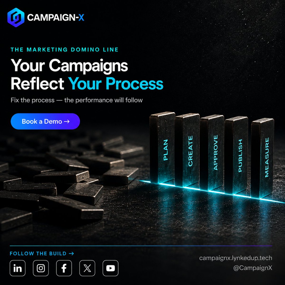 CampaignX_AI's tweet photo. Your campaigns reflect your process.
Fix the process. Improve the performance. 🚀

👉 Book a Demo with CampaignX today!

#CampaignX #Marketing #DigitalMarketing #MarketingStrategy https://t.co/VTsnfcaJRu