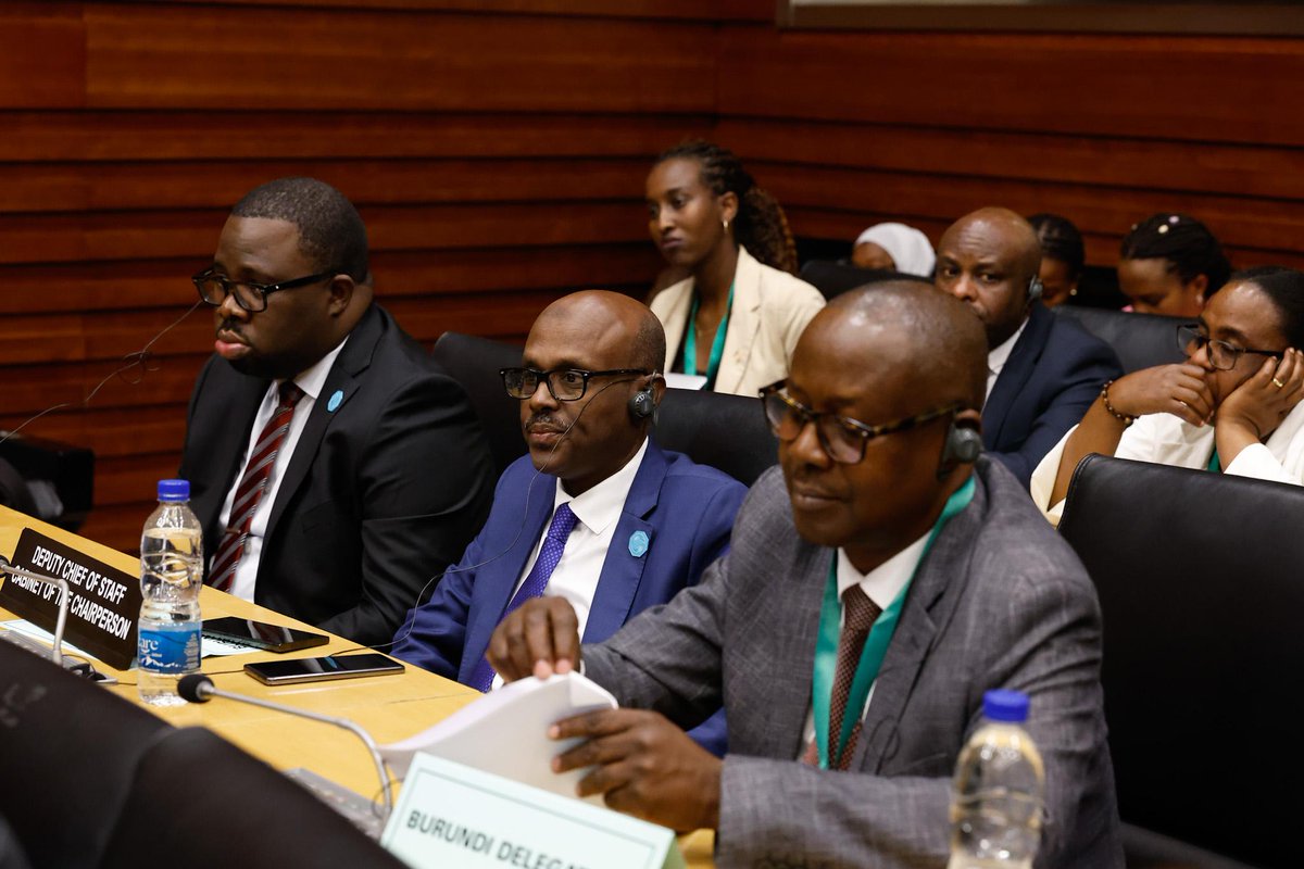 _AfricanUnion's tweet photo. AU Commission Chairperson Mahmoud Ali Youssouf welcomes the signing of the Joint Engagement Agreement between the Republic of #EquatorialGuinea & the Republic of #Gabon on the implementation of the ICJ Judgment of 19 May 2025.

Signed today on the sidelines of the 49th Ordinary Session of the AU Executive Council in Addis Ababa, the Agreement was signed by H.E. Simeón Oyono Esono Angüe, Minister of Foreign Affairs, International Cooperation & Diaspora of Equatorial Guinea, and Hon. Dieudonné Aba'a Owono, President of the Constitutional Court of Gabon.

The ceremony was also attended by H.E. Édouard Bizimana, Chairperson of the AU Executive Council and Minister of Foreign Affairs of Burundi, H.E. Albert Shingiro, AU Special Envoy, & members of the diplomatic corps. The Agreement marks a significant milestone in the peaceful resolution of the territorial dispute, reinforcing dialogue, cooperation and good neighbourliness. “This Agreement reflects a shared commitment to dialogue, cooperation, good neighbourliness and the peaceful resolution of disputes in the spirit of African unity,” said the Chairperson.

Read @ https://t.co/GCu1WhdpdV