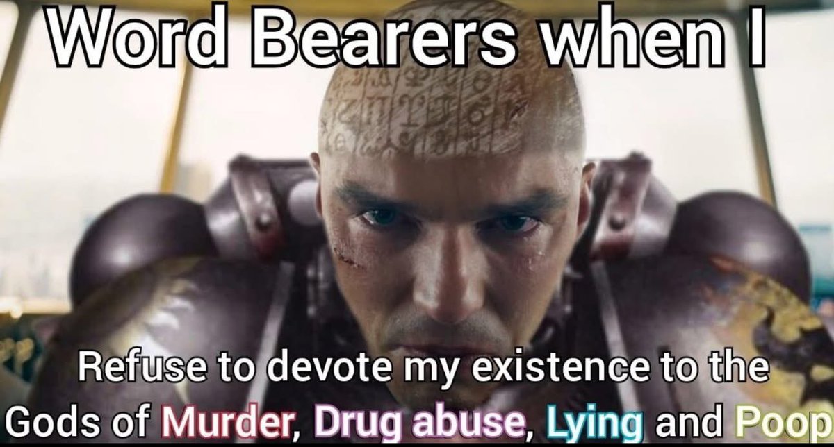 Lorgarwasright2's tweet photo. Lying is my favourite chaos god https://t.co/KXInuVatCk