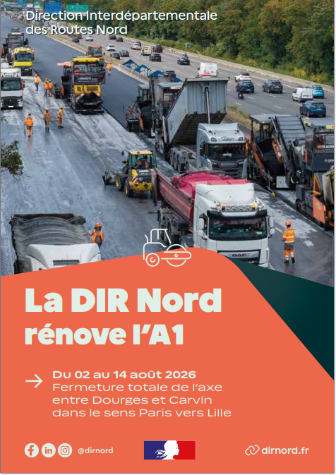 Image de Préfet Pas-de-Calais - #InfoTrafic | Les travaux débutent ce week-end sur l'A1

À partir de ce dimanche 2 août et jusqu'au 