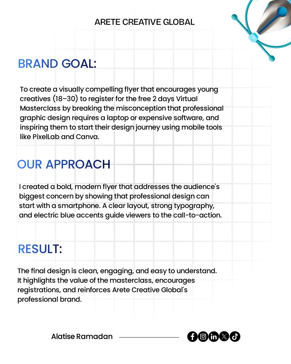 alatiseramadam's tweet photo. I created this Masterpiece for ACG.
A.C.G is an organization that helps young creatives with digital skill but this time, they are creatijg a 2-Day webinar for anyone willing to learn Graphic Design.
#rdesigns https://t.co/Sq8YC6KACs