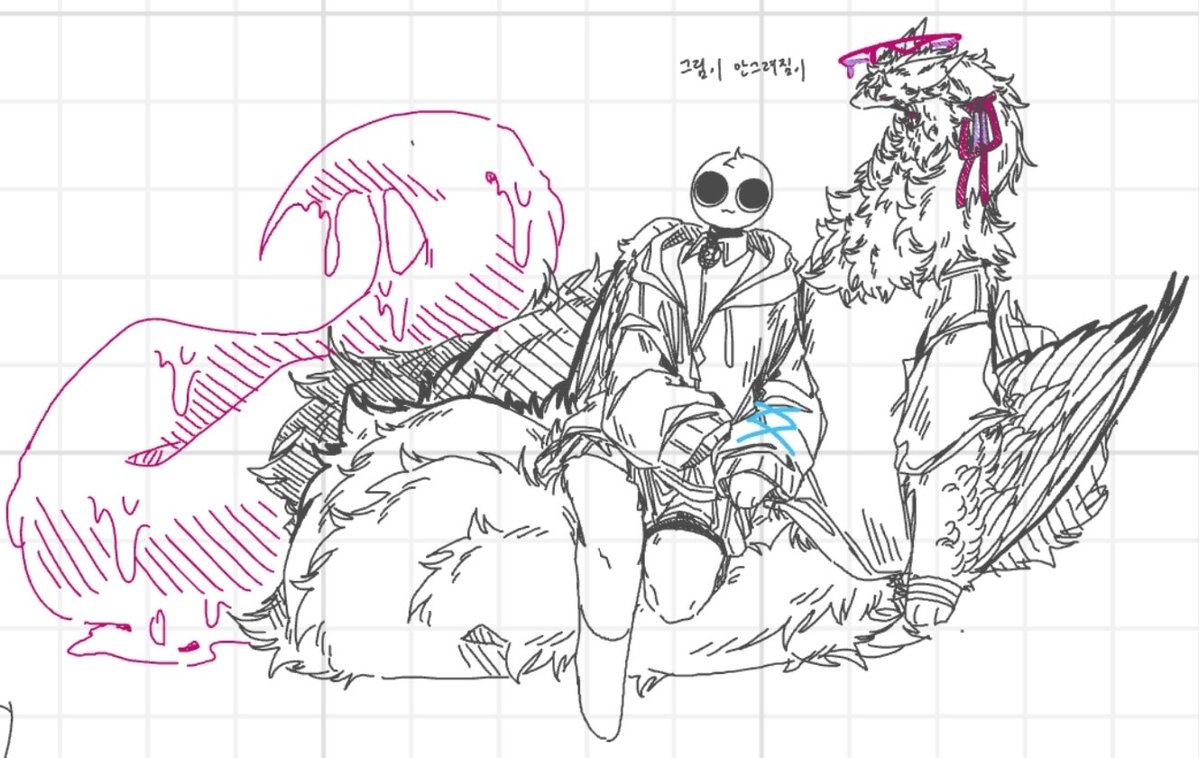 Pudding_nyong's tweet photo. 과부화 걸려서 그림이 안그려짐 https://t.co/CrSd2GLk7s