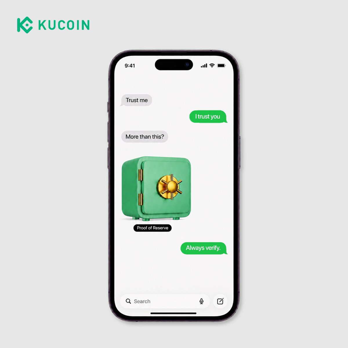 kucoincom's tweet photo. In crypto, trust should never be blind.
That's why we make verification possible.

#KuCoin https://t.co/fNrTudGipS