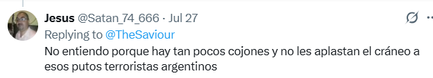 Salva_No_Name's tweet photo. @Satan_74_666 Jesús Pérez. Loco violento. No se puede ir con esa actitud y menos con esa cara que tienes. Me siento tentado de poner aquí tu correo como buzón de contacto del puto perdedor.

Deja de seguir chavalas, que tienes 52 años. https://t.co/vZUkyuAUNI