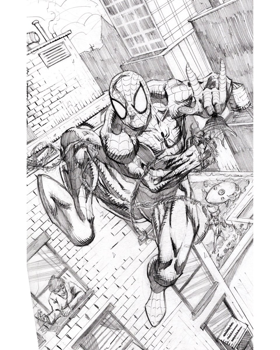 gmillsart's tweet photo. Spider-Man 🕷️

Old drawing from February, working on something new right now!

#Spiderman #Marvel #MarvelComics #Comics #Comicart #drawing #art #sketch #illustrationㅤ https://t.co/FvZM5UGuQK