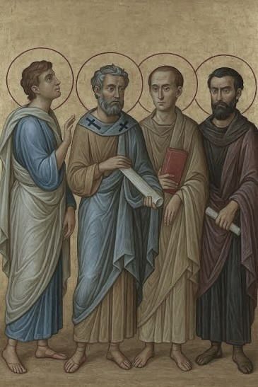 orthodoxcalco's tweet photo. The first deacons weren't chosen because they were merely organized—they were "full of the Holy Spirit and wisdom."
Today we honor Saints Prochorus, Nicanor, Timon, and Parmenas, who showed that humble service is sacred.
#SevenDeacons #OrthodoxFaith #OrthodoxCalendar https://t.co/rp6wrBh9aP