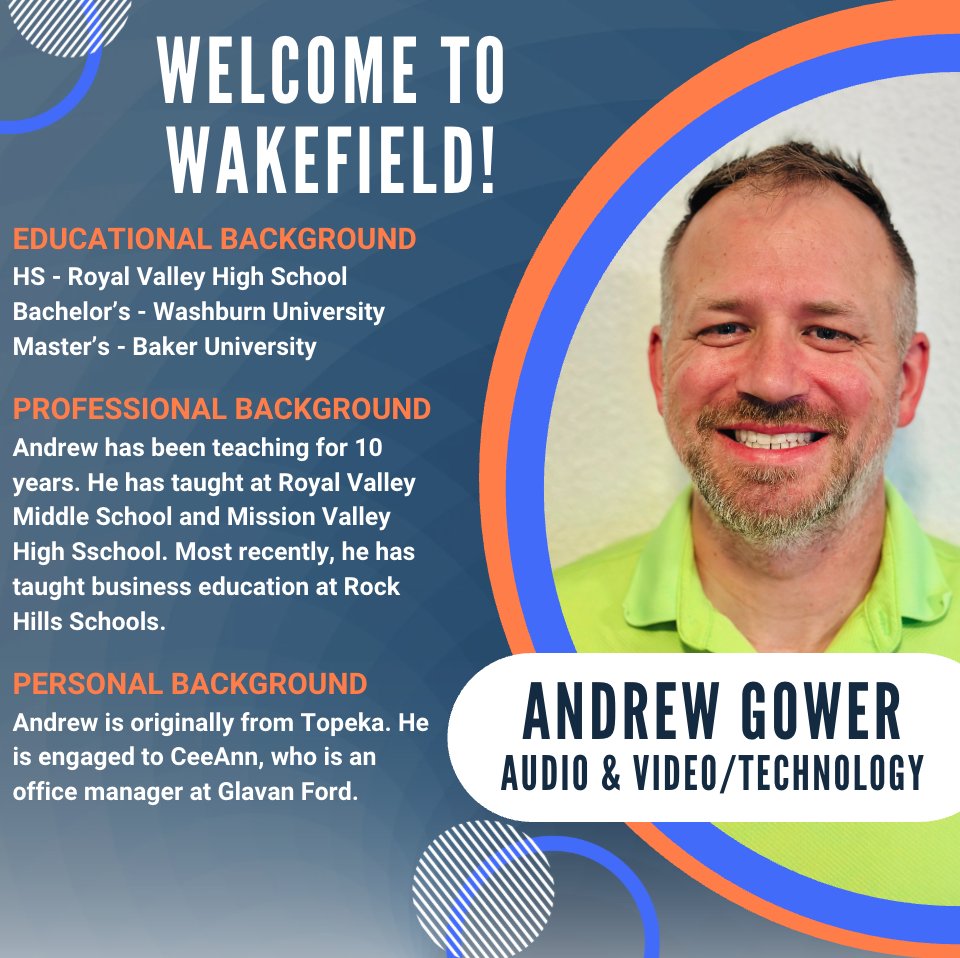usd379's tweet photo. Over the next week, we will be highlighting new certified staff to USD 379. Welcome to Wakefield! #Celebrate379 https://t.co/KG0KPdqUqx