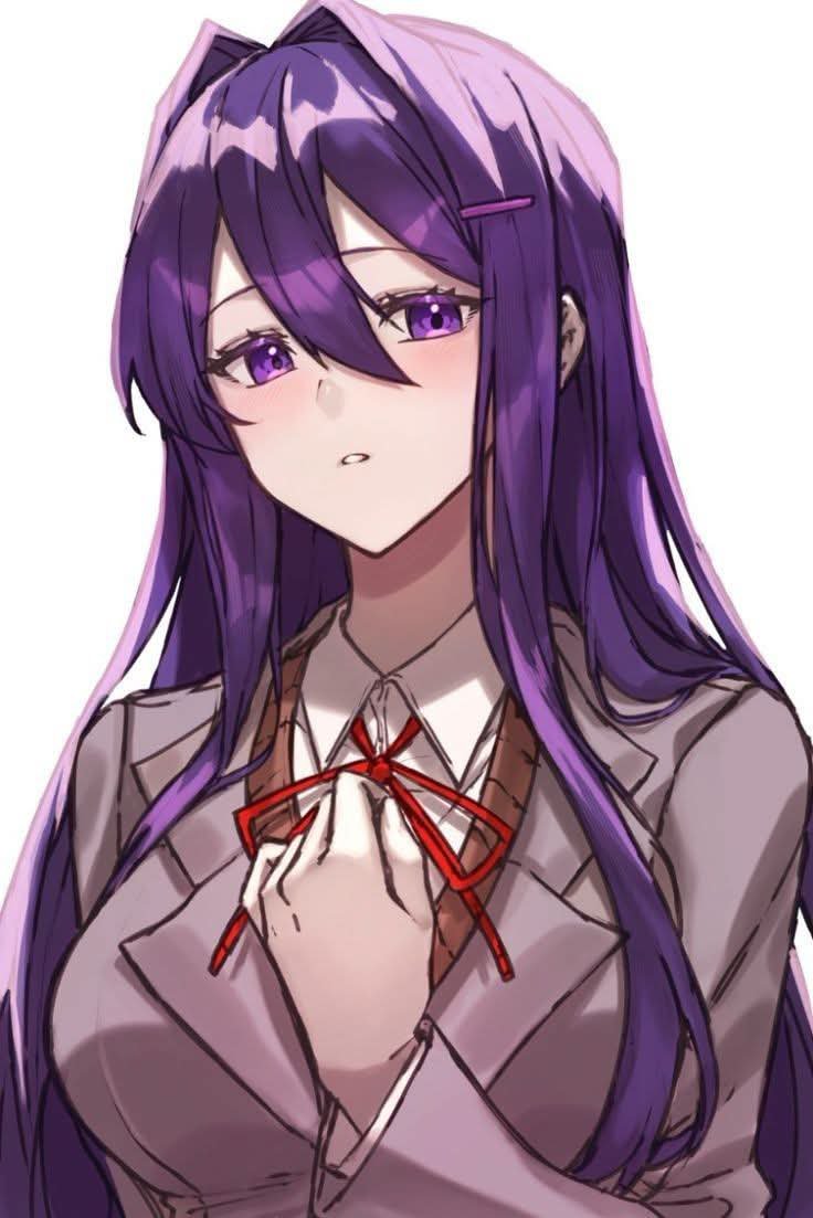 MomazosYuri's tweet photo. se que para algunos es una simple mirada,para otro es la mirada que te da razones de abrir el juego 

 #DokiDokiLiteratureClub  #YuriDDLC

Crédito a quien corresponda 
vyva (pixev) https://t.co/O6dQHutKpp