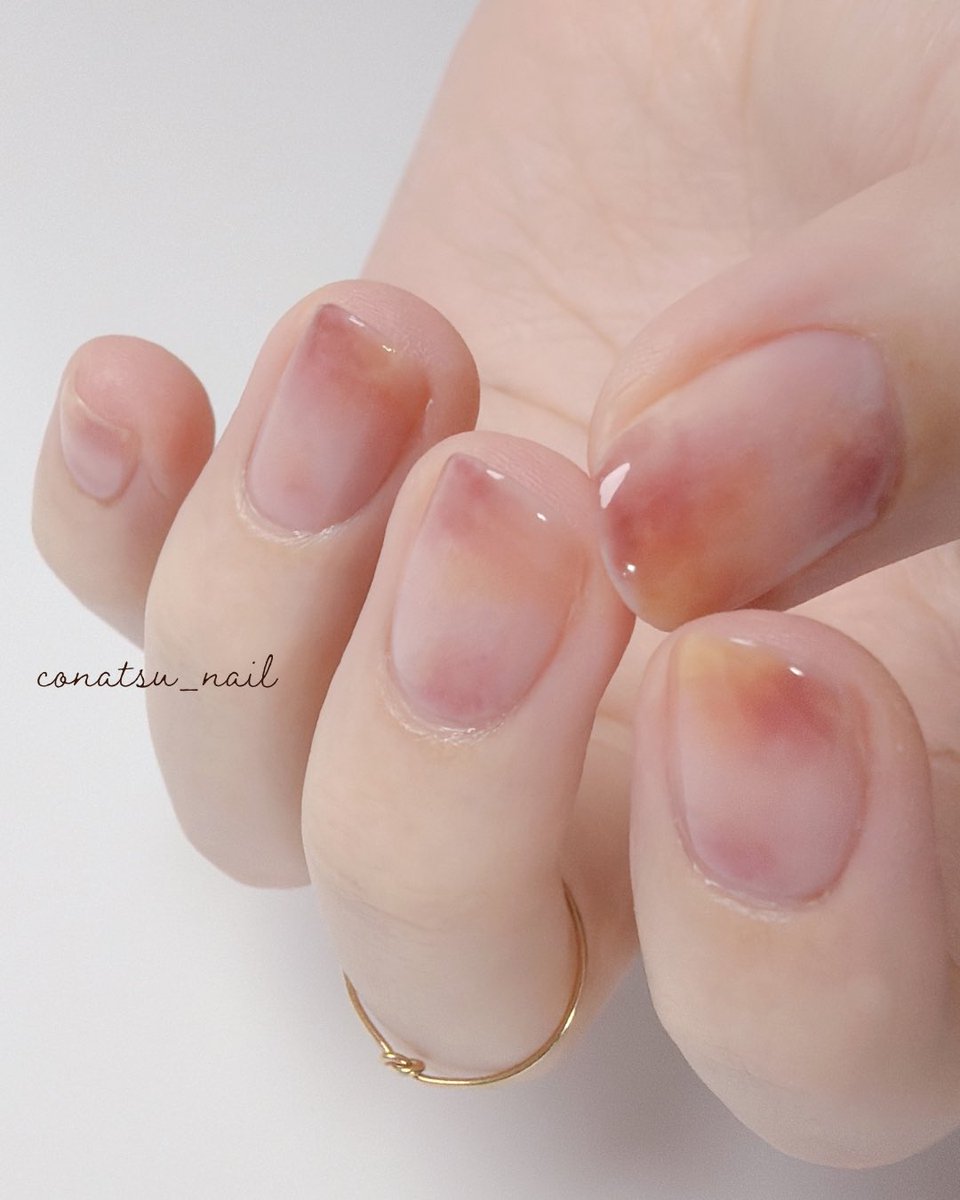 conatsu_nail's tweet photo. じゅわっとももネイル🍑 𓌈˒˒ https://t.co/9n3EIGCHAf