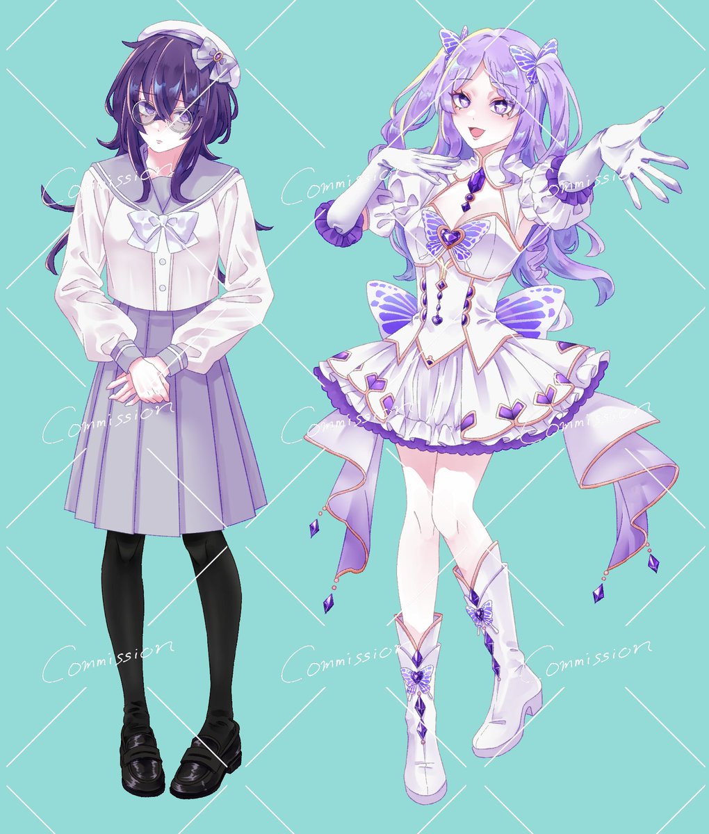 Tohma913's tweet photo. SKIMAにて描かせていただいた立ち絵です！　可愛いから見て～～ https://t.co/IQ7BicTx3I