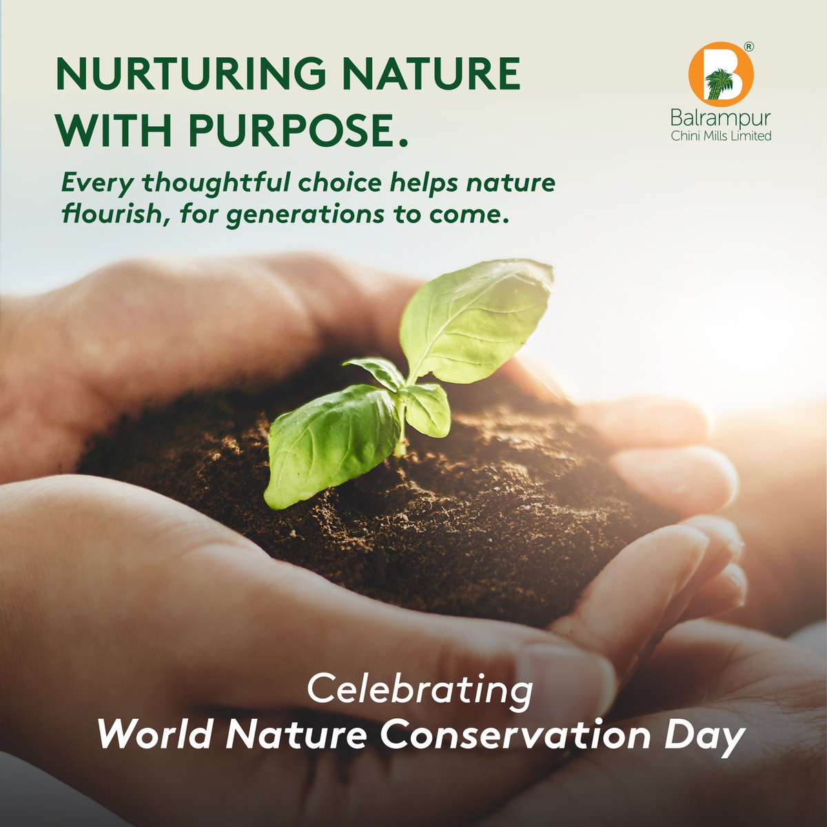 BCMLofficial's tweet photo. This World Nature Conservation Day, we celebrate the collective impact of thoughtful actions that help ecosystems thrive: from restoring biodiversity and conserving water, to reducing emissions and using resources responsibly.
Because conserving Nature isn't just about protecting the environment today, it's about creating a more resilient tomorrow for generations to come.

To know more, read: https://t.co/tcCR1BC7qb

#WorldNatureConservationDay #Sustainability #ClimateAction #WaterConservation #Biodiversity #ESG #ResponsibleGrowth #BalrampurChiniMills #GrowingWithPurpose