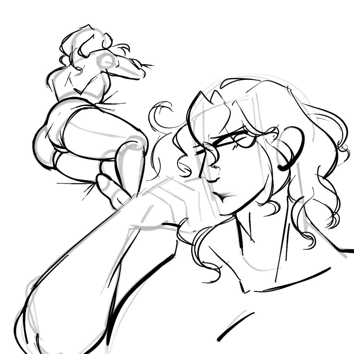 izzidraws5715's tweet photo. What gets me popular on here? Muscular bottoms? #oc https://t.co/KG5R4iClyL