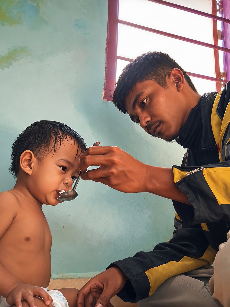 reaafterdark's tweet photo. Masih kepikiran betapa sepinya anak itu saat bapak nya kerja 😭 sampai nungguin depan pintu 😭

Bapaknya pergi bukan karena ingin meninggalkan anaknya. Dia pergi karena ingin memastikan besok anaknya masih bisa makan.

Kadang kasih sayang seorang bapak memang nggak terlihat seperti pelukan. Kadang bentuknya adalah pergi mencari uang, meski hatinya ingin tetap tinggal. 🥀