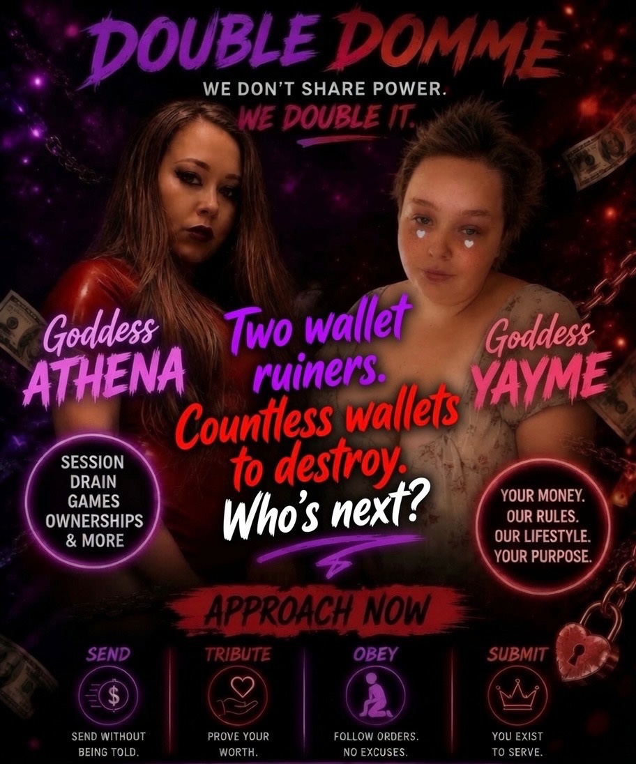 Yayme9060's tweet photo. You know you wanna risk it all for @athenarose10310 and me 🤭💋

Today’s the day step up!! 

Findom https://t.co/X97nt8APUk