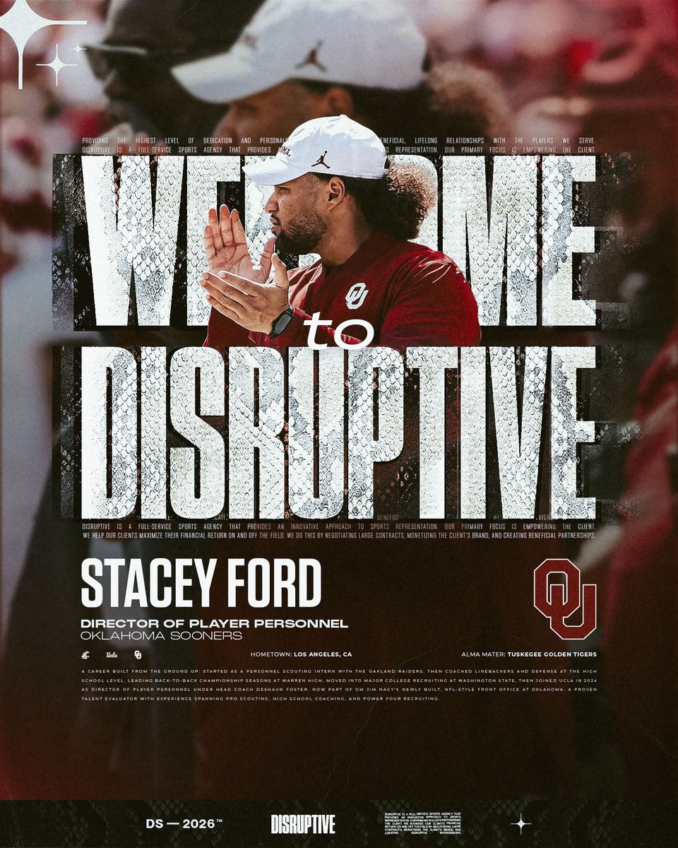 disruptivesport's tweet photo. .@COACHSTACE_ is officially Disruptive💥
Welcome to The Business.  

#disruptive https://t.co/utVTlZD83A