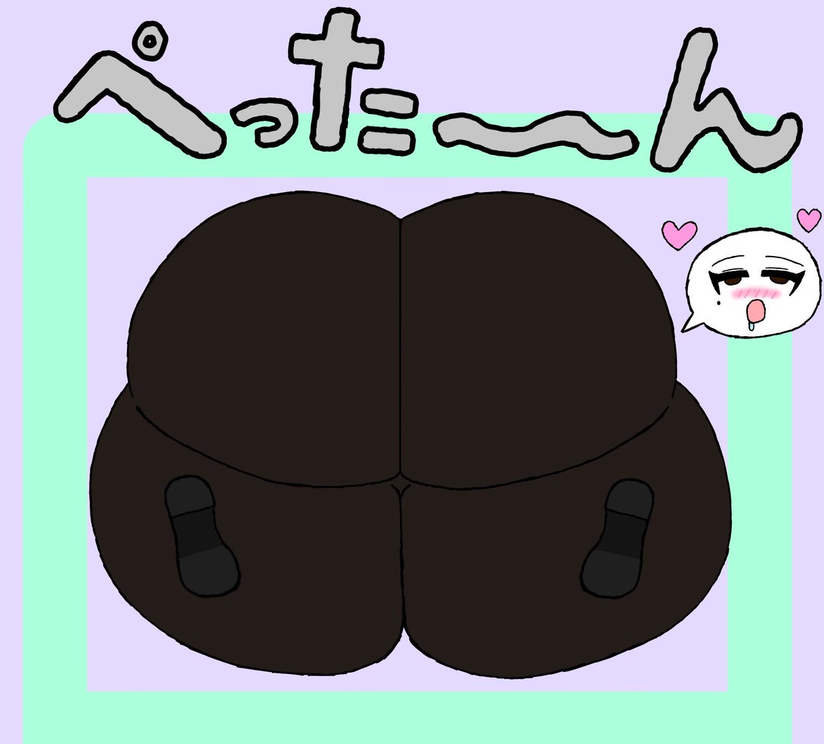 GOT_4946's tweet photo. アートレードでからめるーんさん(@karameruun )のうちの子から凛化さんが楽しく縦平面化されるイラストを描いてみましたー。(もちのロンディで裏面もありますよー) https://t.co/45tfzlIS0Z