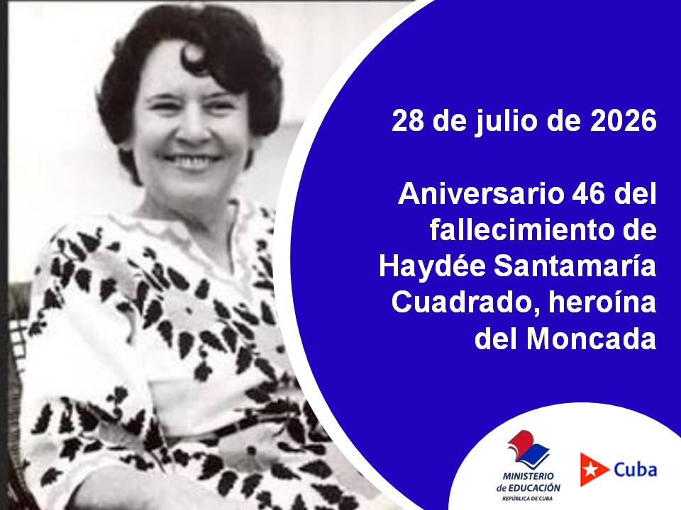 CubaMined's tweet photo. 🇨🇺 Haydée Santamaría no solo fue heroína del Moncada; fue una mujer que supo convertir el dolor en ternura y la rebeldía en creación.
Soportó la tortura y la pérdida de su hermano, y aún así dedicó su vida a abrazar la cultura y a sembrar conciencia en los jóvenes. 
#CubaMined https://t.co/0QbBDY5K0F