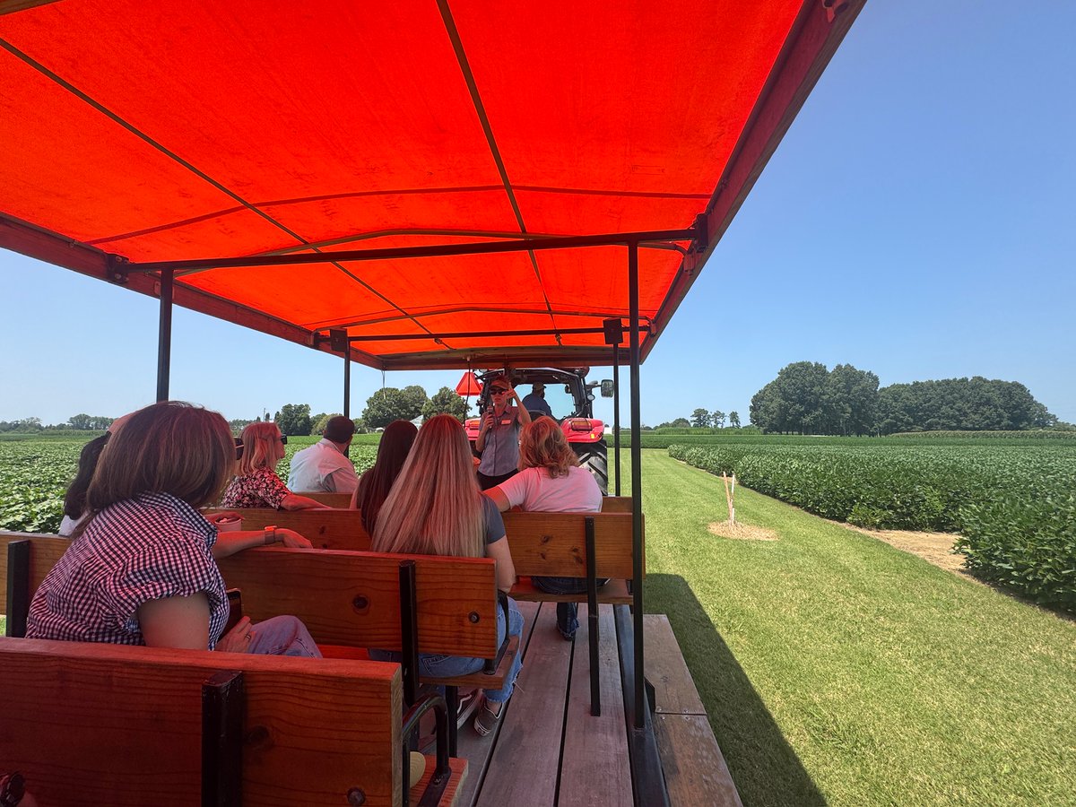 NCottonCouncil's tweet photo. The first day on the P.I.E. Tour kicked off in Memphis with the U.S. Army Corps of Engineers to learn about Mississippi River infrastructure and commerce. The day continued with a research-focused tour at the West TN AgResearch &amp; Education Center. 
#NCCPIETour2026 #NCCPIEwithBASF https://t.co/pyz3quWqr0