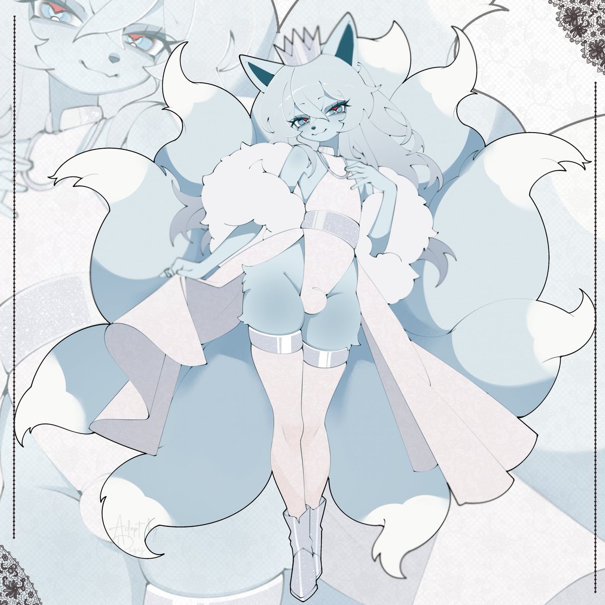 ryzij_'s tweet photo. ❄️ ICE PRINCE ALOLAN NINETALES femboy adopt

SB: $50
Min: $2
AB: $500

Retweets are appreciated!! <3
#adoptables #adoptable #adopts #oc #ALOLAN #pokemon #NINETALES #femboy #adoption https://t.co/y7pjrZMTaH