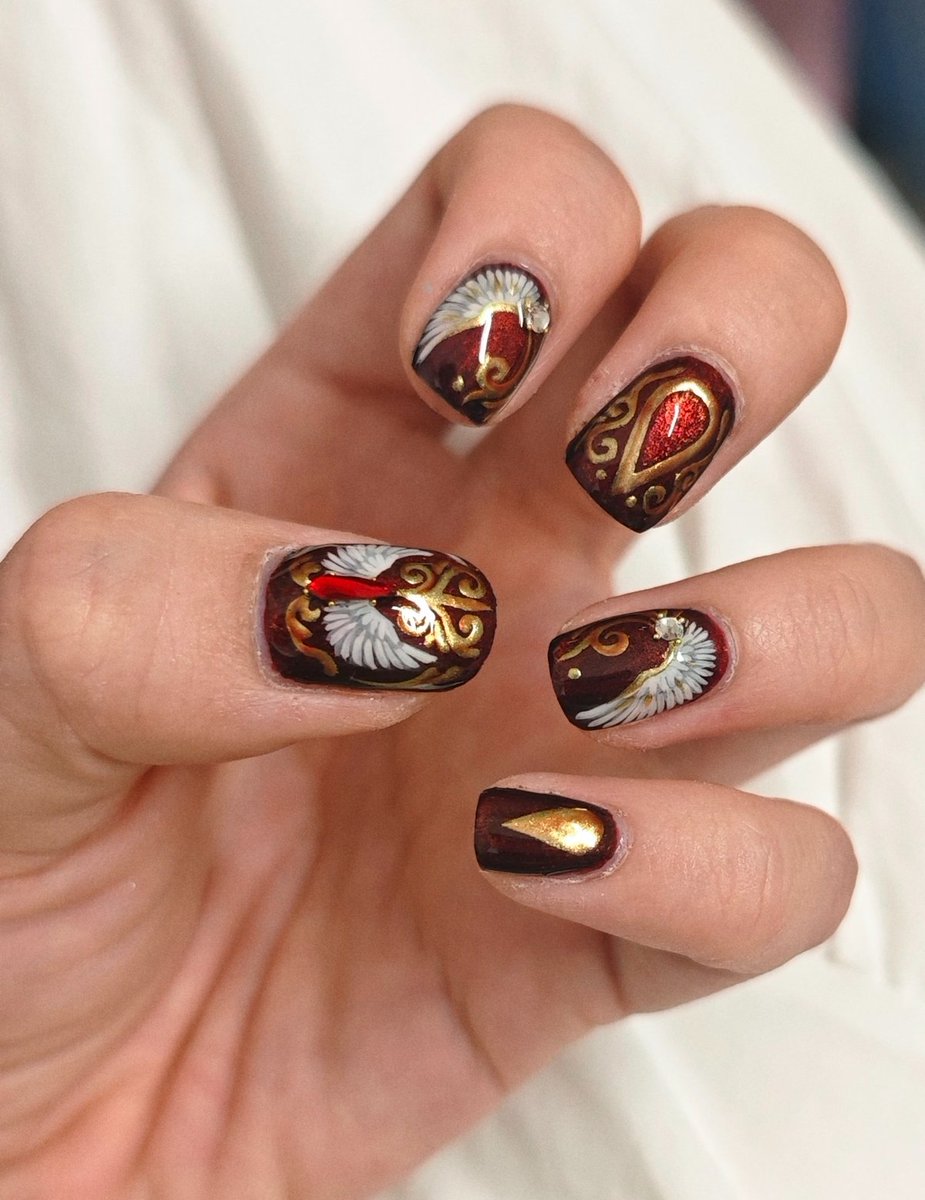 zhou348618's tweet photo. The manicure from a longer time ago

Some uncultured scumbags, get out of here already! This refers to those who took my work and submitted it to AI. https://t.co/mjKybP4iFZ