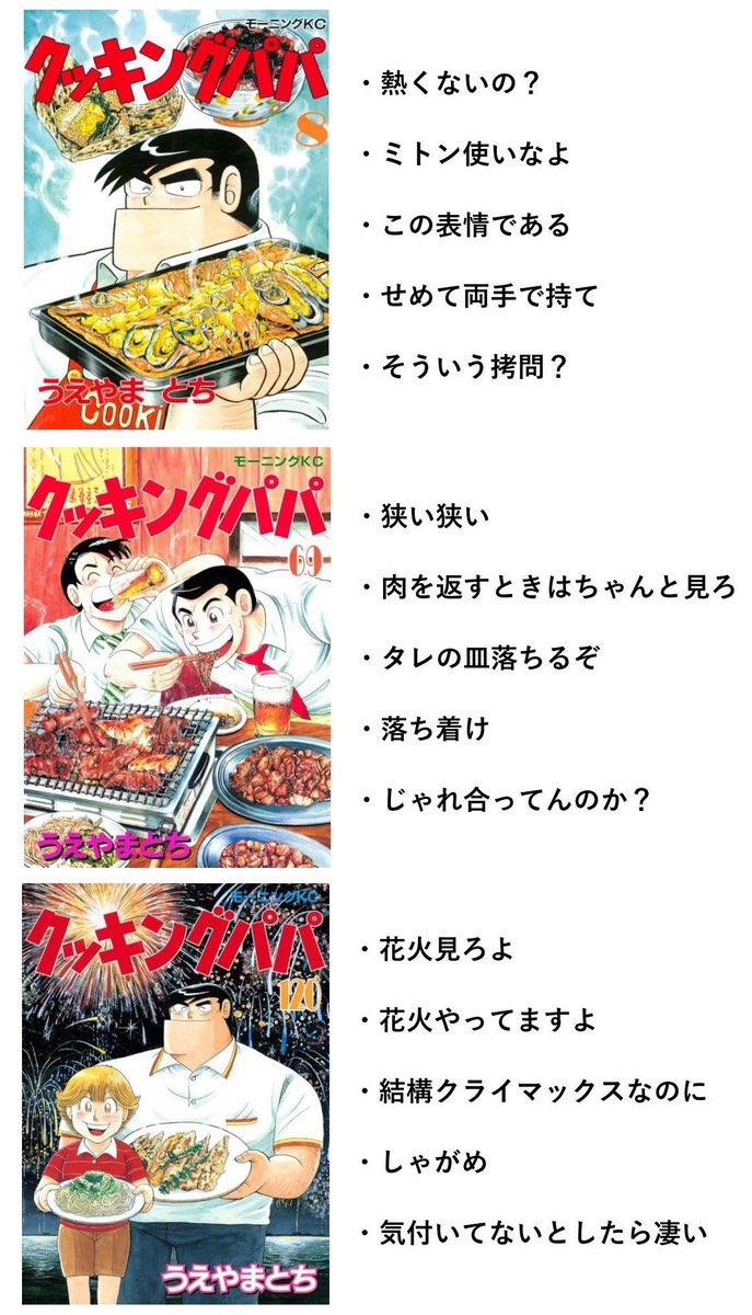 RdHLfq5BXD41825's tweet photo. 誰が初出かわかんないけどクッキングパパの表紙のツッコミまだ好き https://t.co/DI05yDcNFF