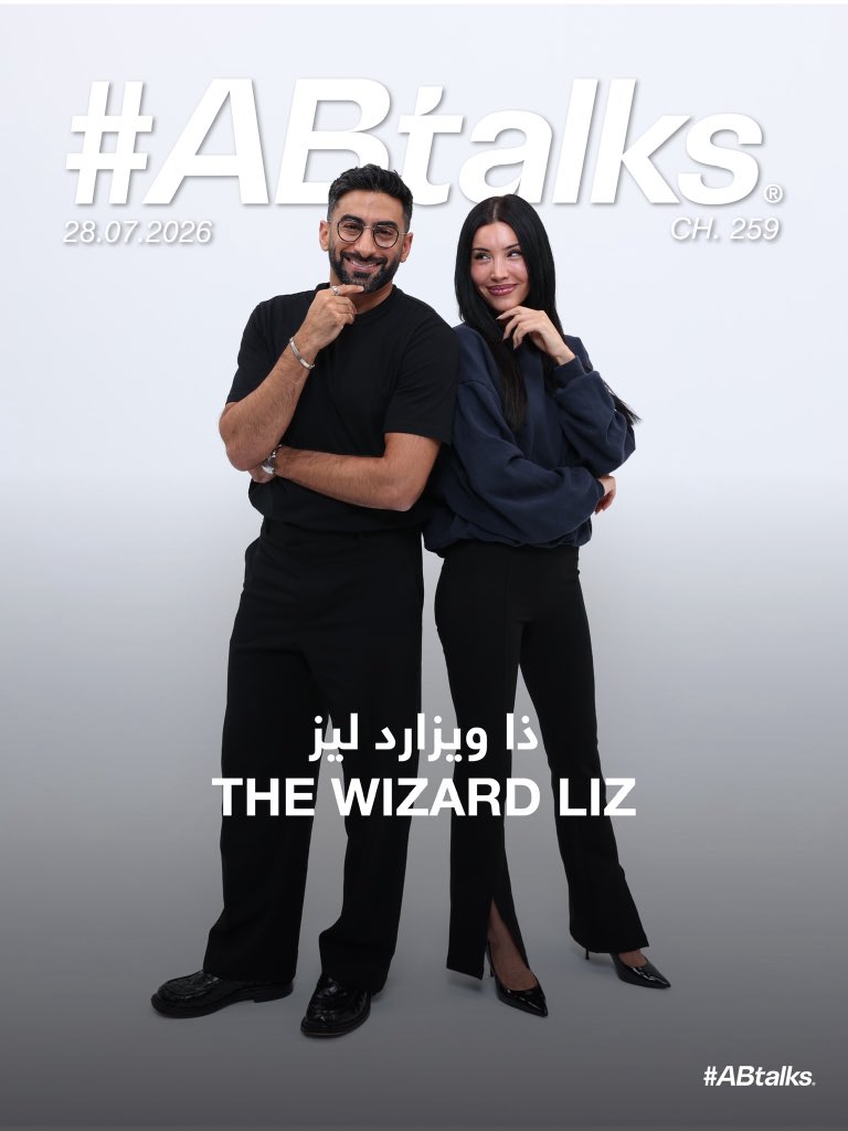 abtalks's tweet photo. “I was a mother to my mother.”

Tonight 🍿 #ABtalks with The Wizard Liz | Chapter 259 | مع ذا ويزارد ليز 🔮✨

The Wizard Liz, content creator, opens up about surviving childhood father abuse and refugee camp hardship, dealing with betrayal during pregnancy, and how she overcame eating disorders and severe trauma to become a global voice for female empowerment.

⏰ Full Episode 9pm (GST) on YouTube.

#TheWizardLiz #AnasBukhash