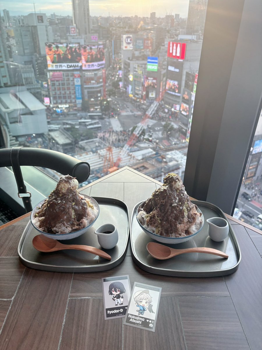mtqv11's tweet photo. 📍つるとんたん 渋谷

景色が見えるお席で良かったꢏꢷ^ᴗ ̫ ᴗ^
ドバイチョコのかき氷美味しいのに980円でお得すぎるヾ(•̥ ω •̥) https://t.co/Ozm66Y14Kn