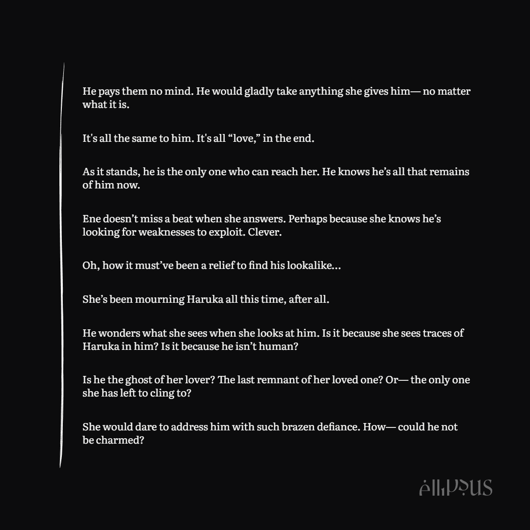 stepswowdsen's tweet photo. The top ones are my Fave lines from my Fic. The most refined ones 💗

These ones aren't as refined, so I have to clean them up later, but I still like them.

I first started writing my KuroEne Fic in mid March~ It's been really fun learning how to write Fic for the first time! 🤗 https://t.co/WREOHExDXx