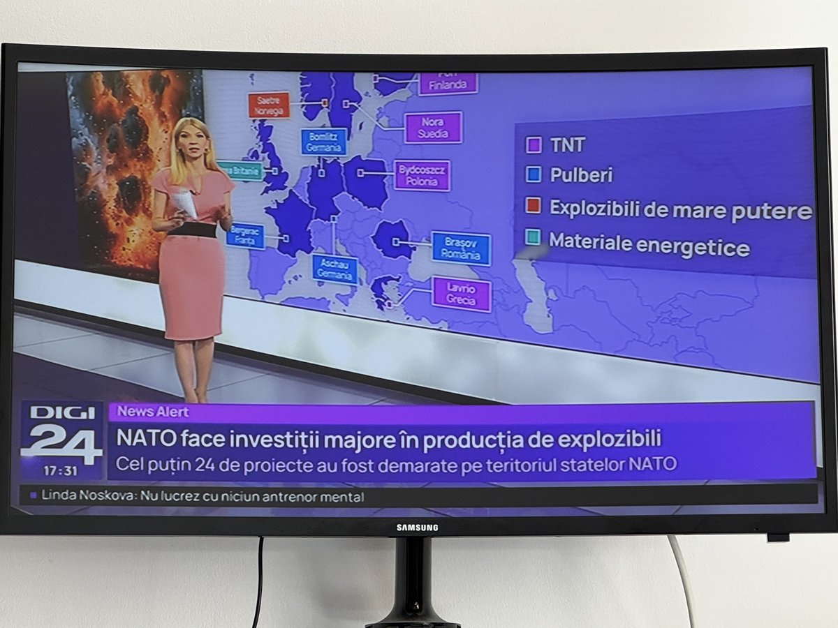 AlinEugenC's tweet photo. Getting ready to fight #Skynet !? Instead of regional data centers &amp; supercomputers &amp; #AI they’re building #TNT factories and millions of drones https://t.co/buAM9zuLHw