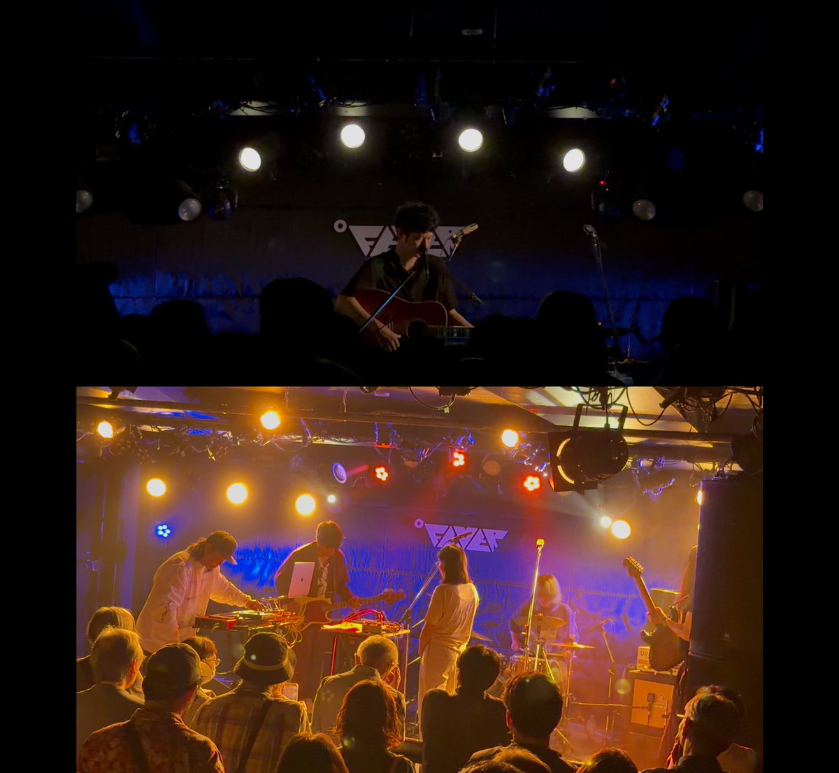wanda_dot_com's tweet photo. 奇妙さん「なんで呼んでもらえたんでしょうか…」とおっしゃってましたが個人的には水道橋博士がつないでくれたんじゃないかなと思っています（奇妙↔︎博士↔︎あやちょ）。

コントラストゲージMAXの二組によるツーマン。音楽にどっぷり浸かって最高の二時間でした。

#奇妙礼太郎
#LOLOET https://t.co/AVkjLlbfep