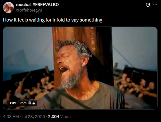 devilsiopf's tweet photo. The siren scene from Christopher Nolan's The Odyssey is going giga viral on social media

#1 most memed character in the Odyssey

Everyone in the comments and other post are posting their own versions with different captions

The odyssey is also trending right now on X trending too which makes it perfect to run: https://t.co/te8rrc0oqs

$Odysseus