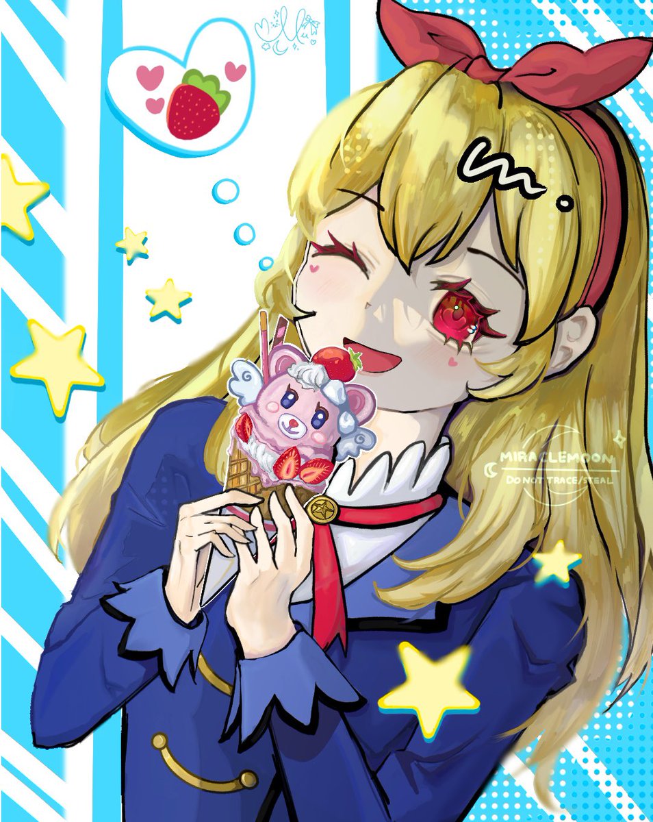 MiiracleMoon's tweet photo. Ichigo Ice Cream 🍓🍦
#アイカツ #아이엠스타 #Aikatsu https://t.co/mJ7c3gAWOP
