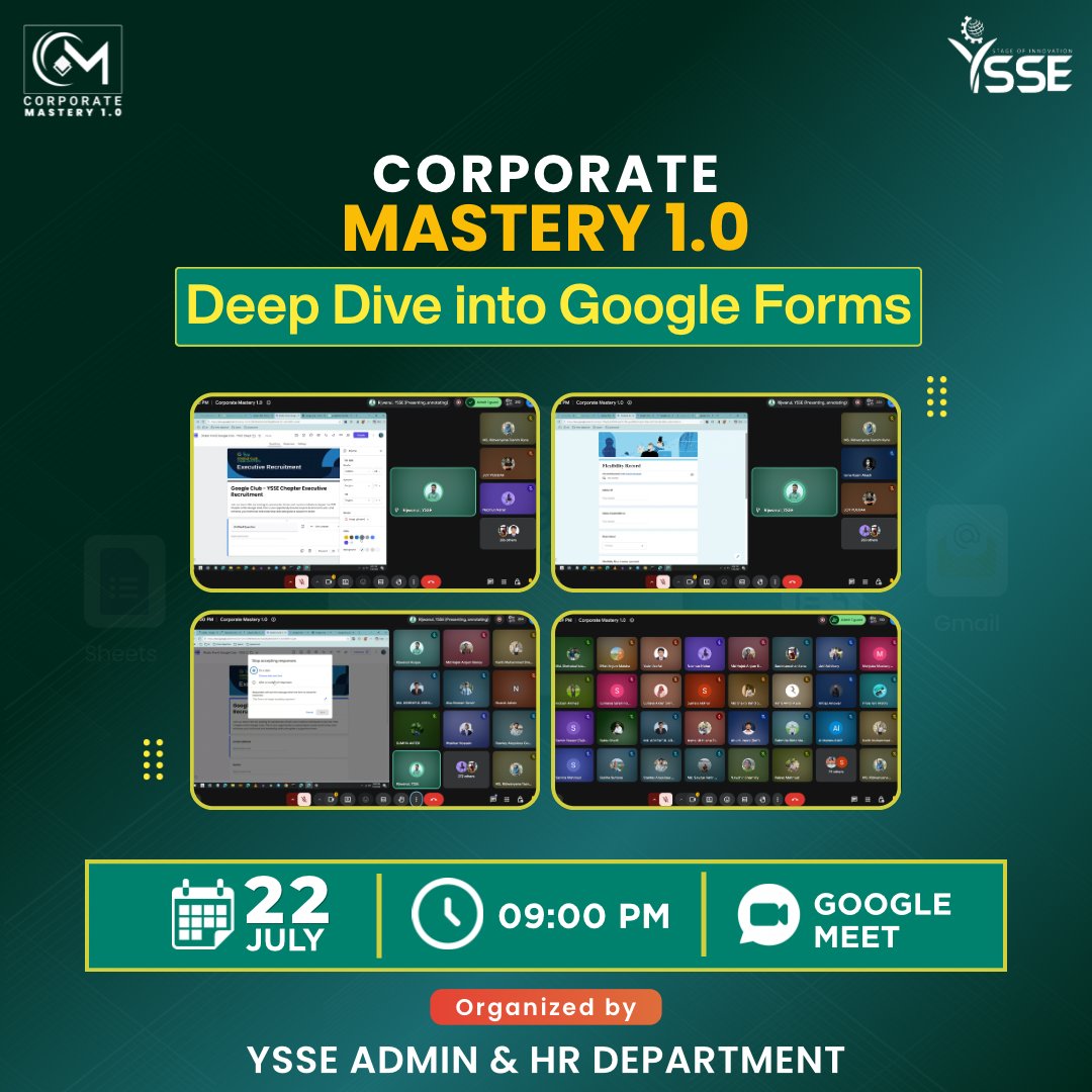 YSSEGLOBAL's tweet photo. 🌟 Thank you, Md. Rijwanul Hoque, for an insightful session on "Deep Dive into Google Forms." Your practical guidance made learning engaging and impactful.
📸 Session highlights!
#YSSE #CorporateMastery #GoogleForms https://t.co/qLsNOH2jbp