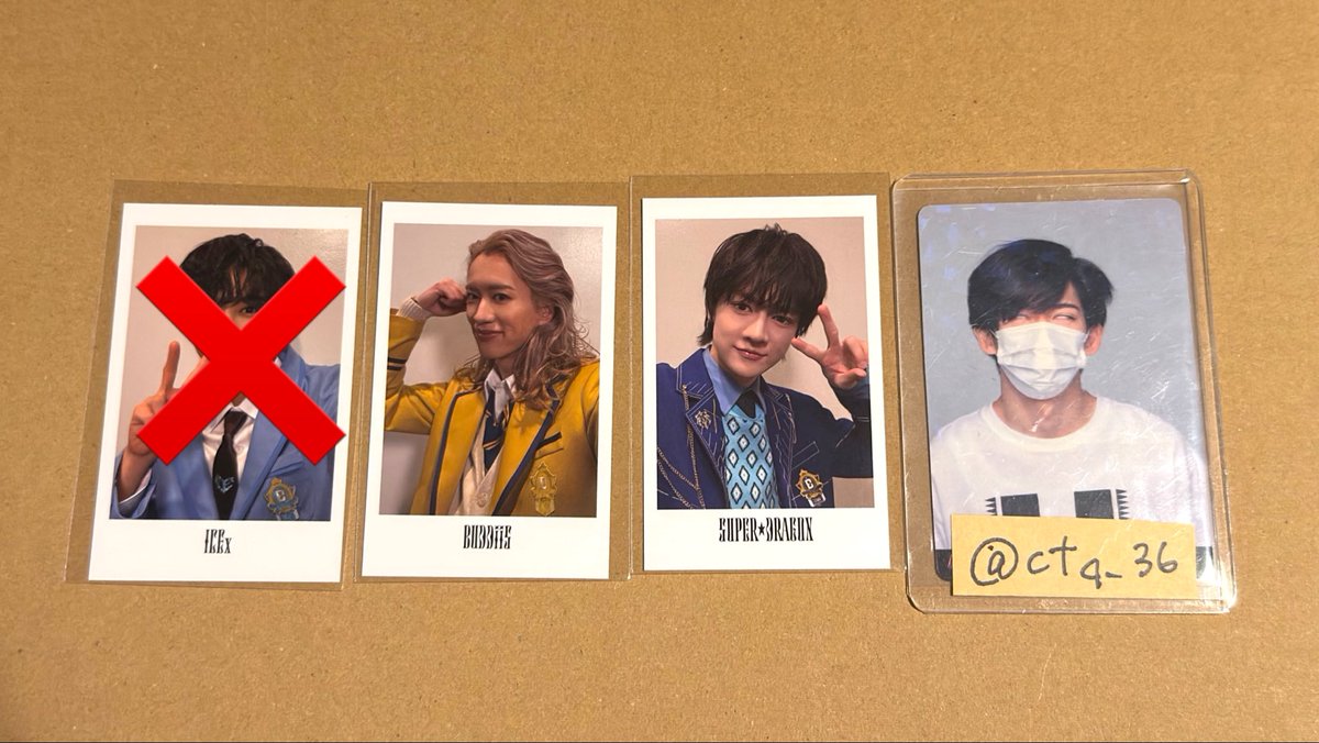ctq_36's tweet photo. EBiDAN Yes!東京 チェキ風ソロカード トレカ 交換

【譲】
SUPER★DRAGON スパドラ 伊藤 壮吾
BUDDiiS MORRIE 森 英寿

【求】
M!LK 曽野 舜太
原因は自分にある。 小泉 光咲 武藤 潤 杢代 和人

🌟固ツイ現場にて手渡しor郵送

よろしくお願いいたします。 https://t.co/IKCf3oYaP5