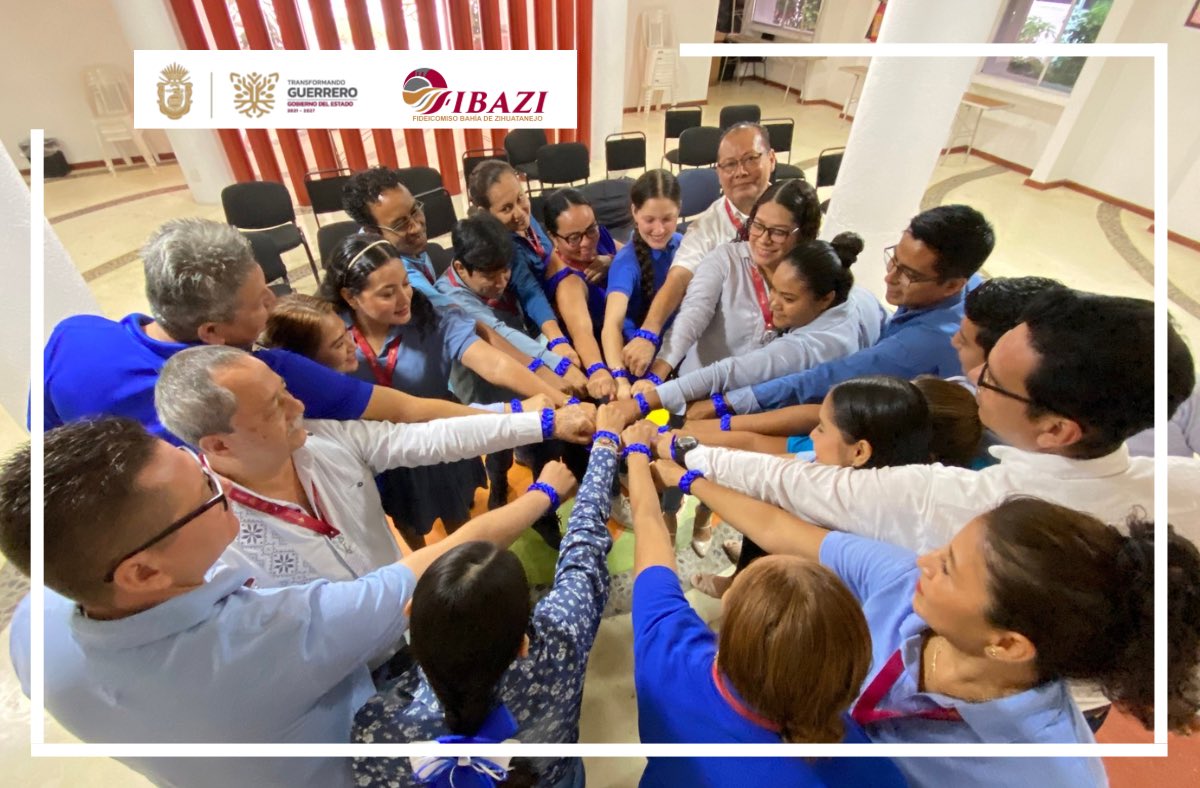 FIBAZI2024's tweet photo. Trabajadores de FIBAZI, cuya directora general es la licenciada, Marcia Elsa Valencia Guzmán, participaron en la dinámica "Pulsera del Respeto y del Compromiso", la cual simboliza la responsabilidad de construir espacios laborales seguros, respetuosos e inclusivos. https://t.co/6esqXzmj6d