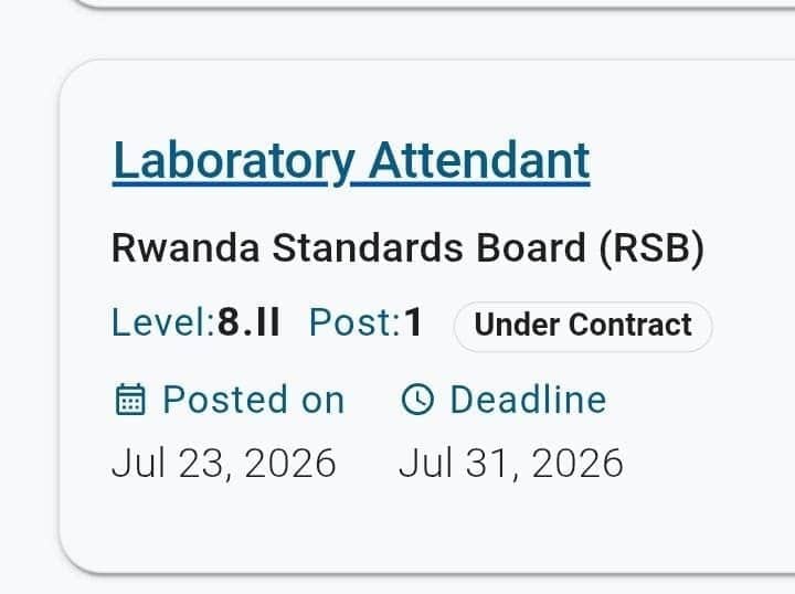 DominiqueHabim3's tweet photo. Abantu bize PCB, MCB, PCM, BCG
Batubazaga aho badepoza nizereko mwahabonye ntimucikanwe.

Sangiza nabandi babone ayamakuru kugihe. @rwandastandards https://t.co/VjtMc0A5X4
