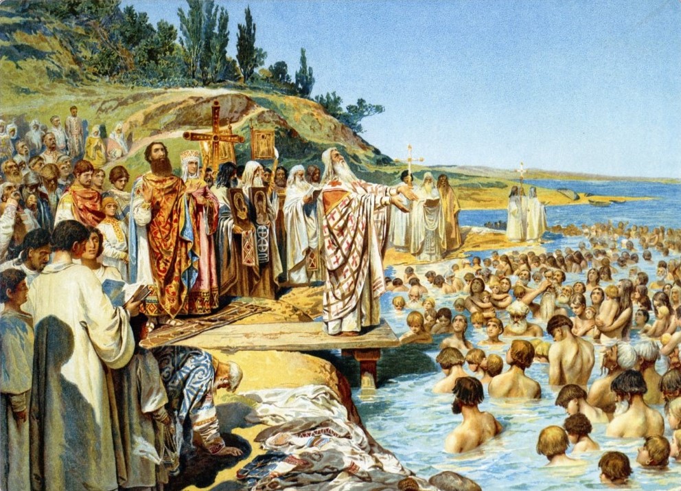 RussianEmbassy's tweet photo. ☦️ Today Russia marks the Day of the Baptism of Rus.

In 988, Prince Vladimir adopted Christianity, ushering in a new era that transformed Rus. Its legacy continues to be reflected in Russia's churches, iconography and traditions.

https://t.co/cYe8iR8Ef1 https://t.co/4fWOMBr8BF