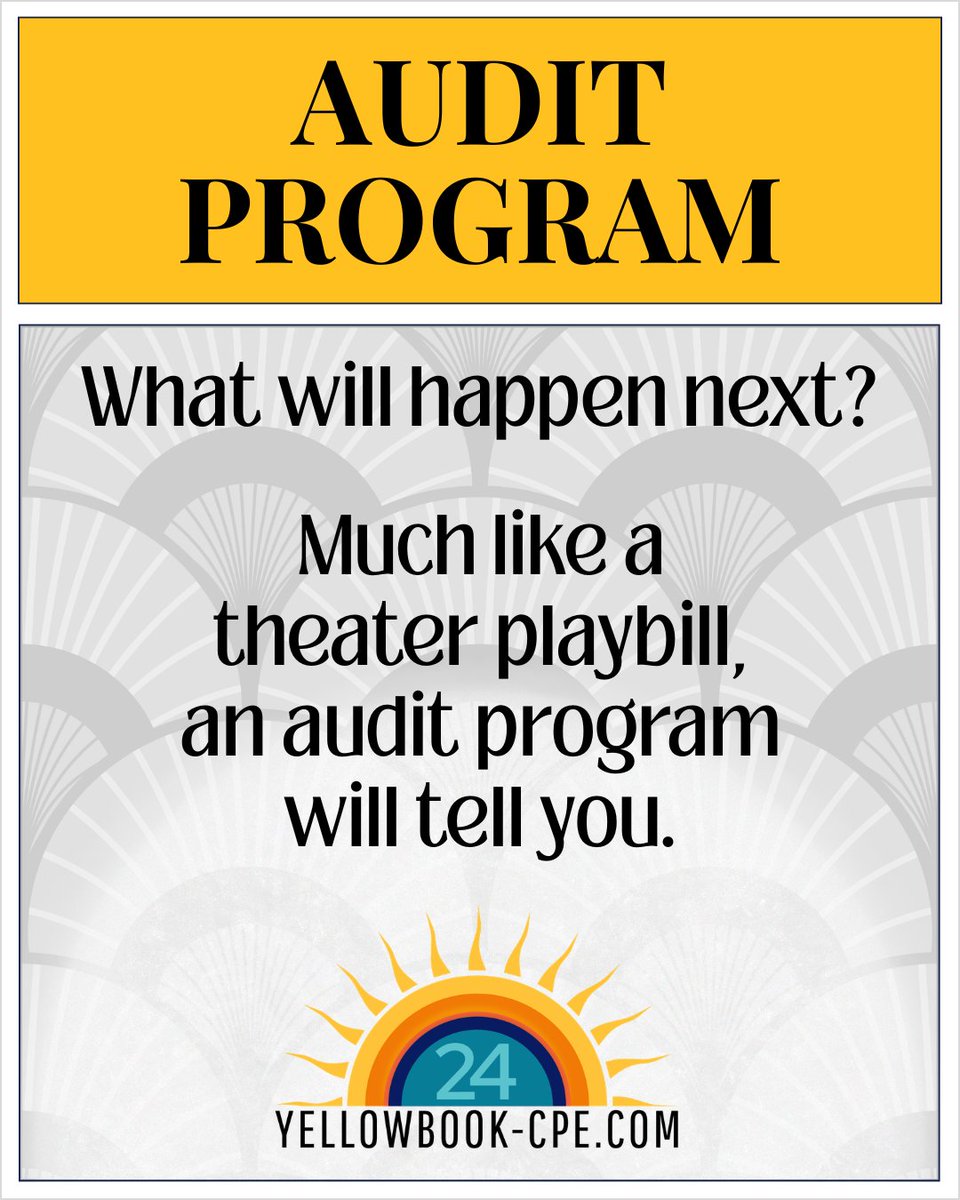 auditskills's tweet photo. 🤩 Meet the cast of your #audit program and see how they take the stage together. 🎬 A few scene-stealing extras might just earn your #AuditProgram a standing ovation! 👏 #CPE #learning #webinar #webinars #audits #auditor #auditors #auditing #govaudit
✨https://t.co/FFCAzogEo7 https://t.co/EfTjOYtJmi