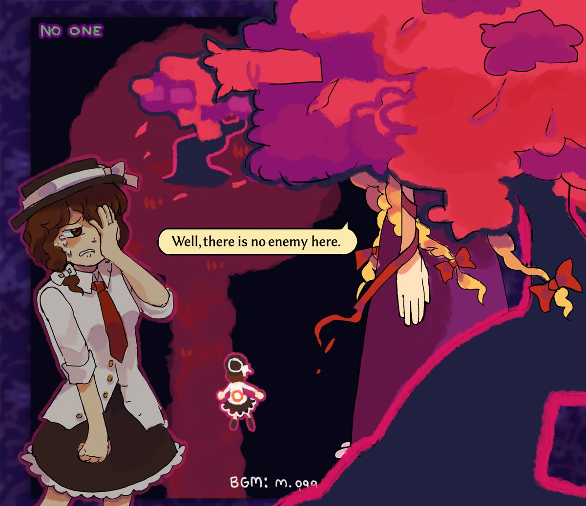_nixelia's tweet photo. This room in Touhou 20 is pretty weird... was it a scrapped idea? I couldn't find anything online #東方Project https://t.co/q7ldtzw2BW
