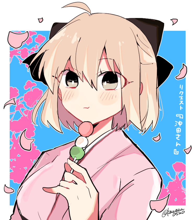 kawazu0520's tweet photo. 『沖田さん』
リクエストありがとうございました🌸

今あまり呼んでる人少ないけど、桜セイバー呼びが凄くすき。えふじおの沖田さんも帝都の沖田さんも好きだ… https://t.co/10Tz35e3Ua