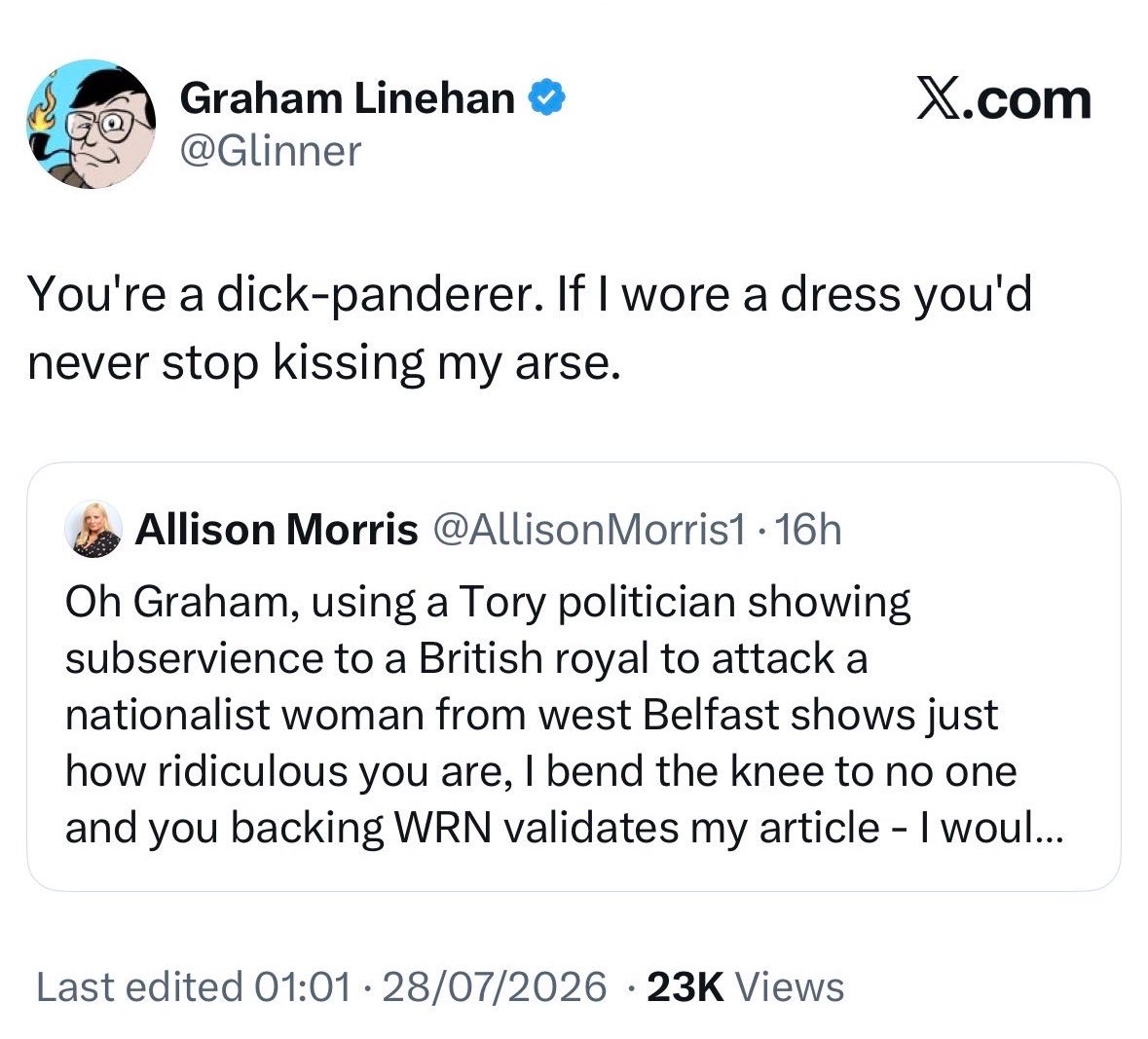 ThomasWillett9's tweet photo. And women make this man out to be some sort of hero and protector of their “rights”?
Disgusting. https://t.co/CRNSnc5AGW