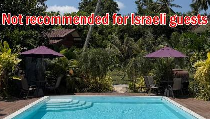 ynetnews's tweet photo. 'Not recommended for Israeli guests': Thai hotel sparks discrimination probe

Shanti Boutique Hotel in Koh Phangan displayed the message across photos of its pool, rooms and grounds despite high ratings; https://t.co/UETKwjhN1p told ynet...

https://t.co/VuzwVAaIB6 https://t.co/pMJK0SQbyR