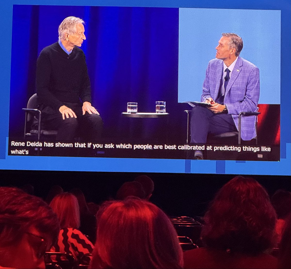 shelly_simonds's tweet photo. My favorite idea from Professor Hinton is about government guiding how AI is used in society. He said technology is an accelerator of progress but regulation is the steering wheel for how it’s used.  “We should be working very very hard so AI is good and works for us.” @NCSLorg https://t.co/EXmQZHr9OM