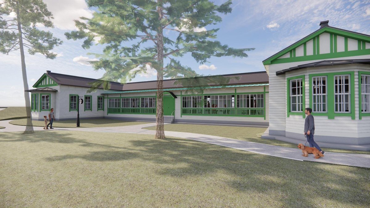 manews16's tweet photo. 【横浜にレトロ洋館のスタバが誕生】

​横浜・海の公園に「スターバックス コーヒー 横浜海の公園店」が8/10(月)オープン。

​横浜市初となる登録有形文化財「旧長浜検疫所一号停留所」を活用したレトロな洋館カフェで、開放的な海ビューも魅力。これは人気が出そうです。

詳細はリプ欄へ⬇️ https://t.co/t4Pso35uVF